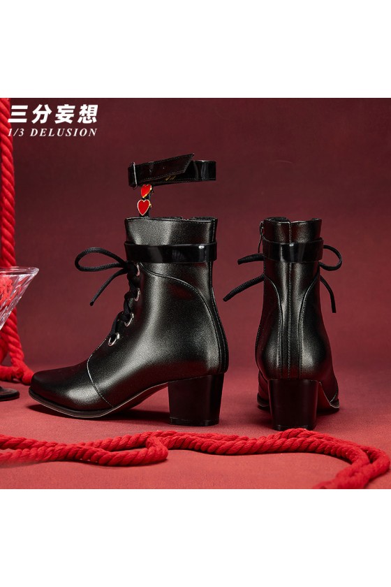1/3 Delusion Honkai Star Rail Sparkle Black Boots Cosplay Shoes